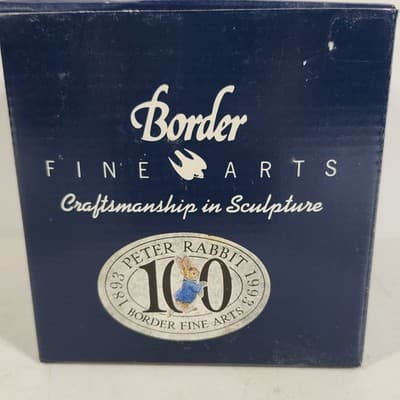 Beatrix Potter Peter Rabbit Border Fine Arts Figurine Statue Home Decor W/Box - Thumbnail 11