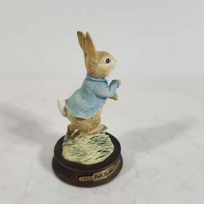 Beatrix Potter Peter Rabbit Border Fine Arts Figurine Statue Home Decor W/Box - Thumbnail 7