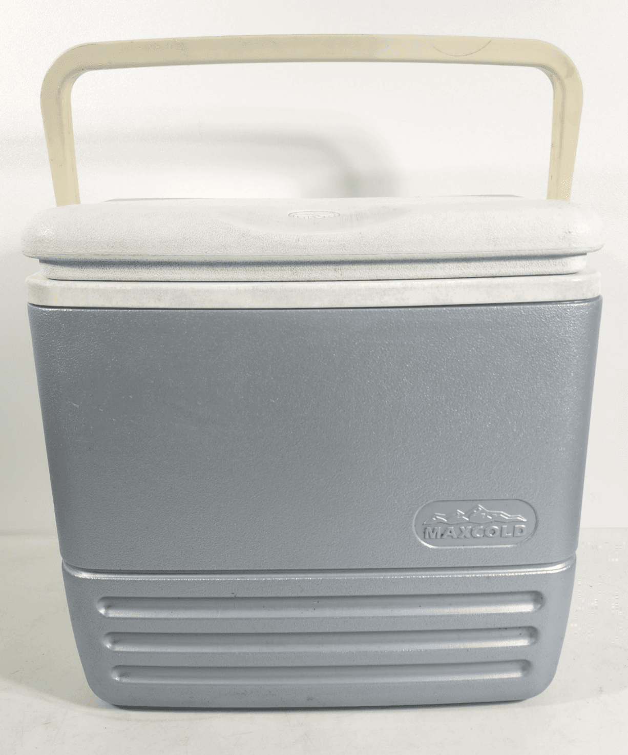 IGLOO Maxcold Portable Cooler With Handle Gray Vintage Made In USA