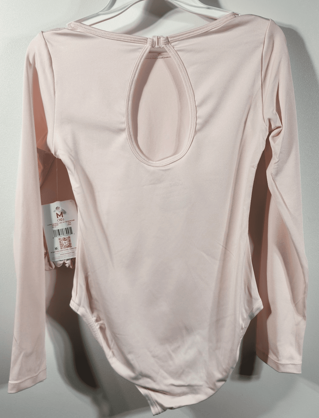 Justice Girls Pink Dance Leotard With Scrunchie Size Medium NEW - Thumbnail 4