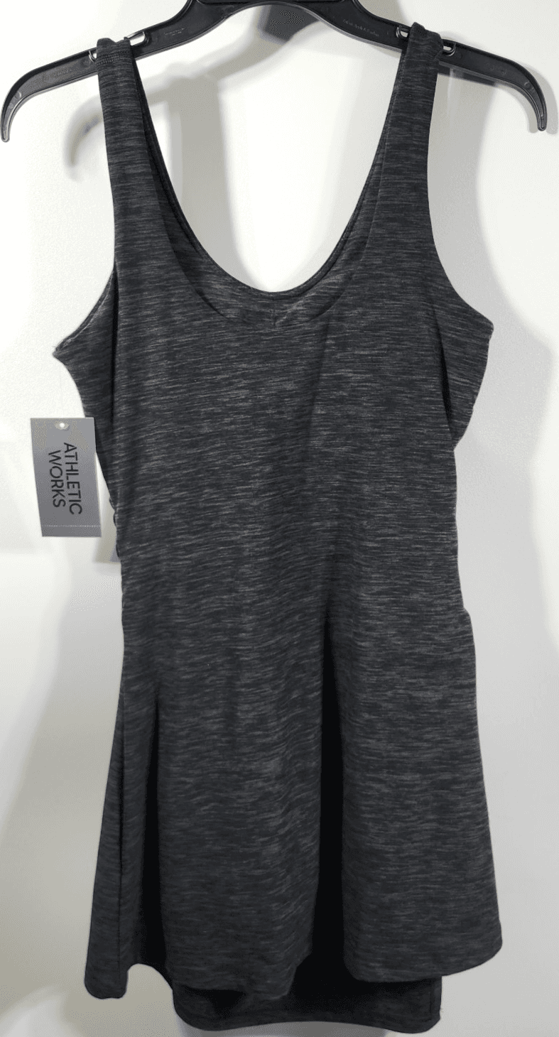 Athletic Works Women's XS ButterCore Active Dress Gray Built In Shorts Bra NEW - Thumbnail 7