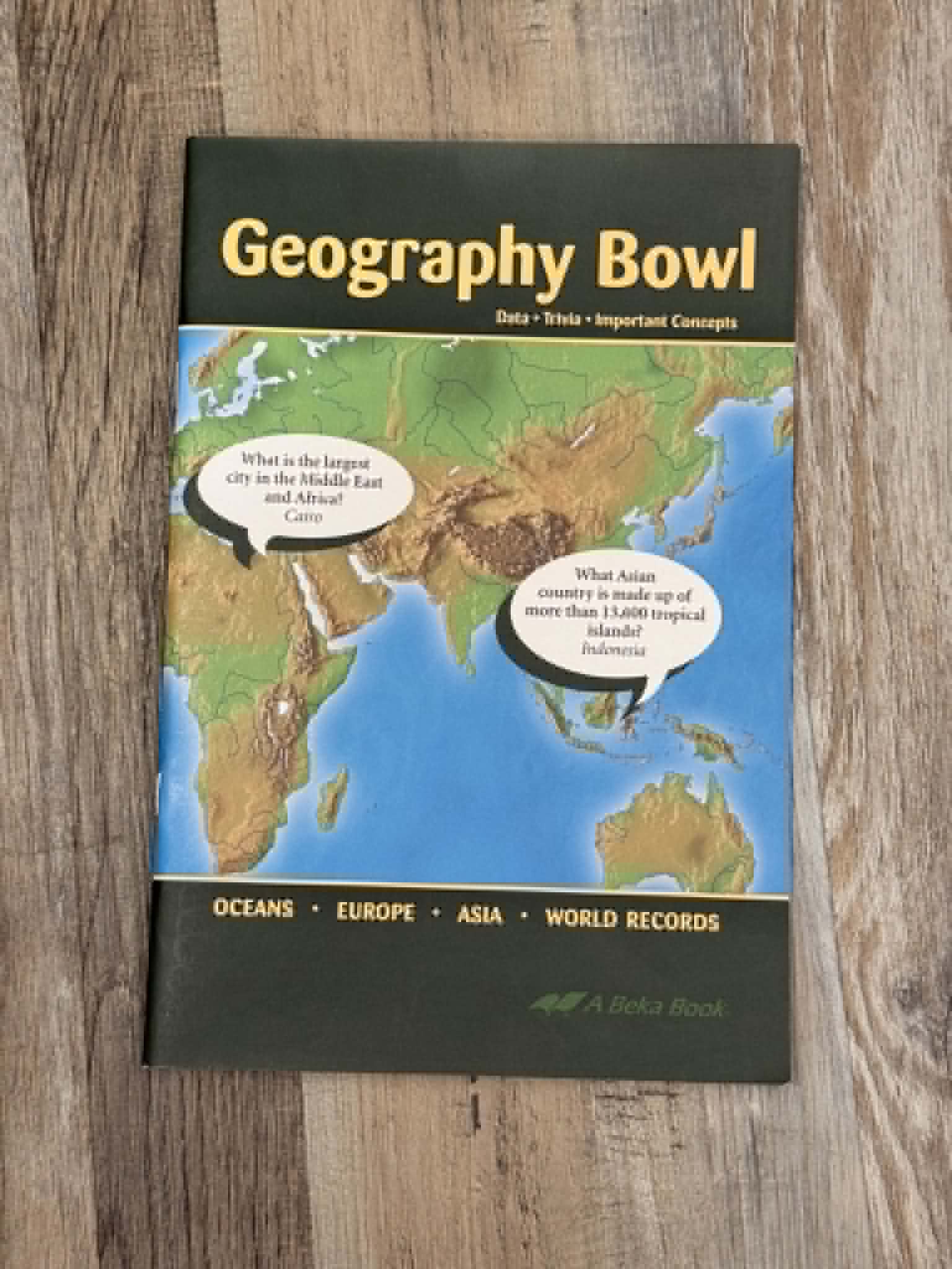 A Beka Book Geography Bowl Trivia Booklet