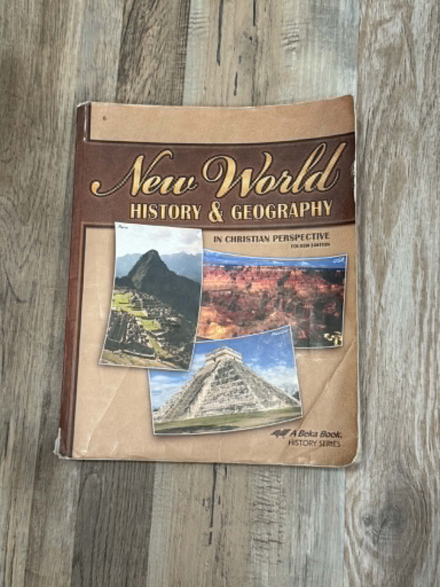 New World History & Geography Textbook A Beka Book & Answer Key Book