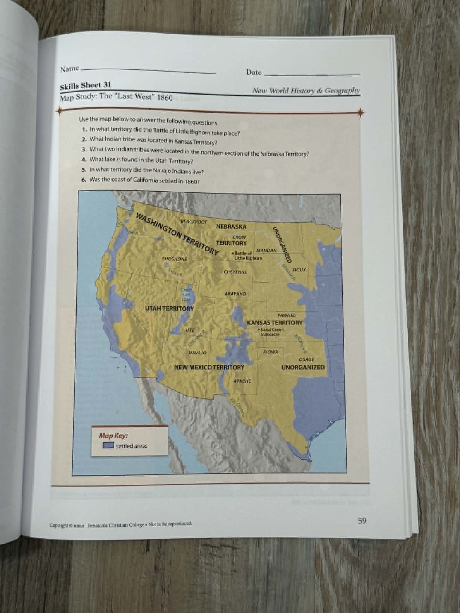Abeka New World History & Geography Maps & Activities - Thumbnail 2