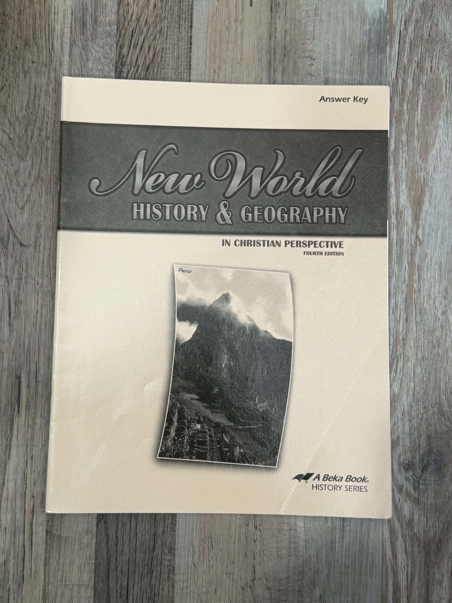 New World History & Geography Textbook A Beka Book & Answer Key Book - Thumbnail 4