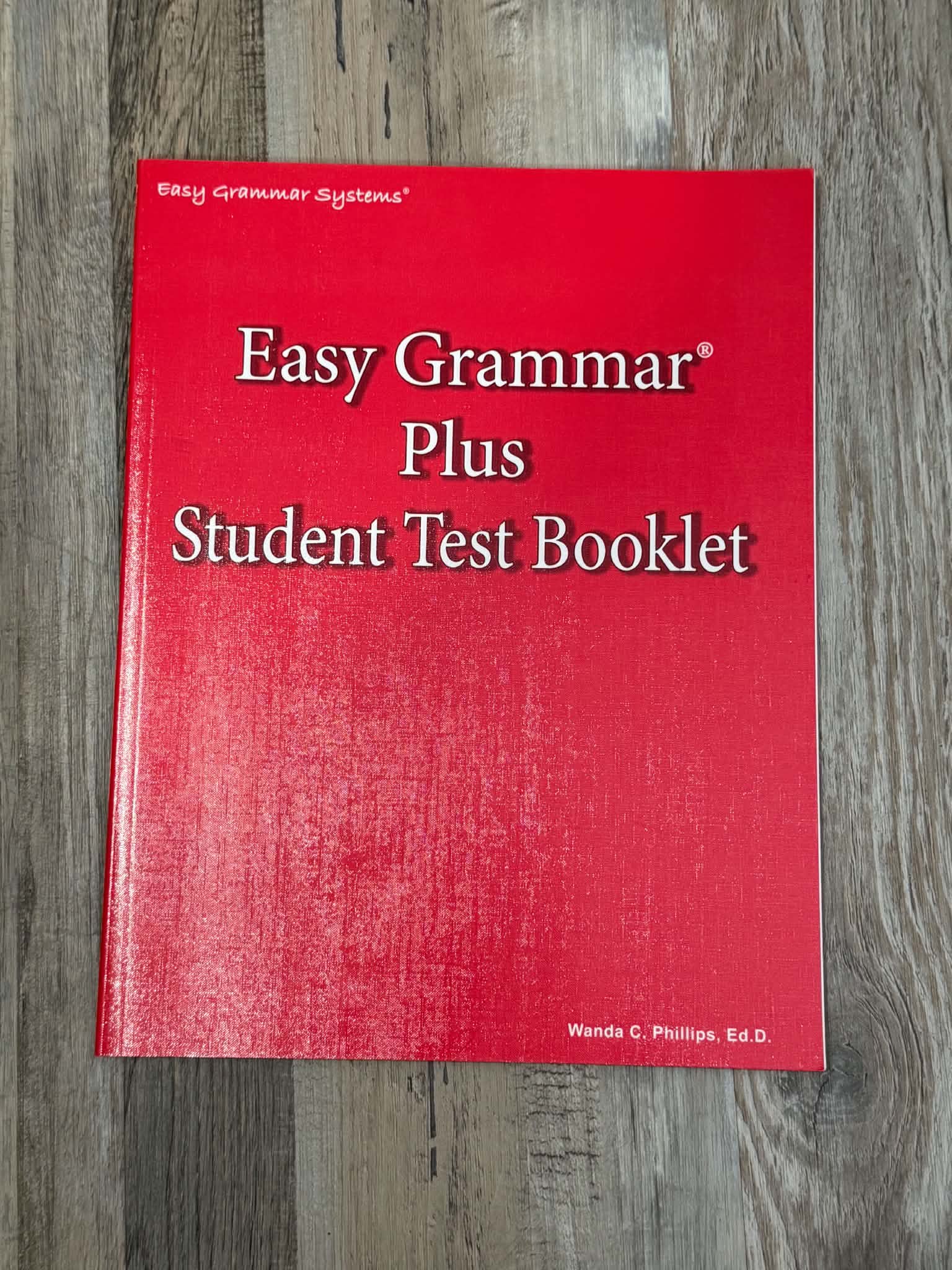 Easy Grammar Plus Student Test Booklet