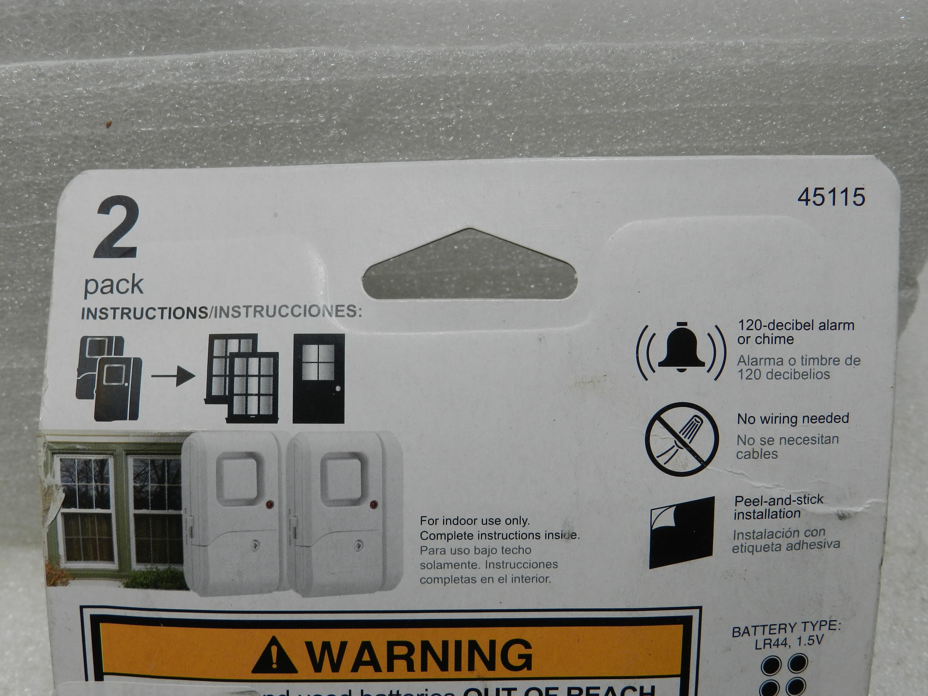 6 GE Audible Window / Door Alarms Battery Operated  (M70K) - Thumbnail 5