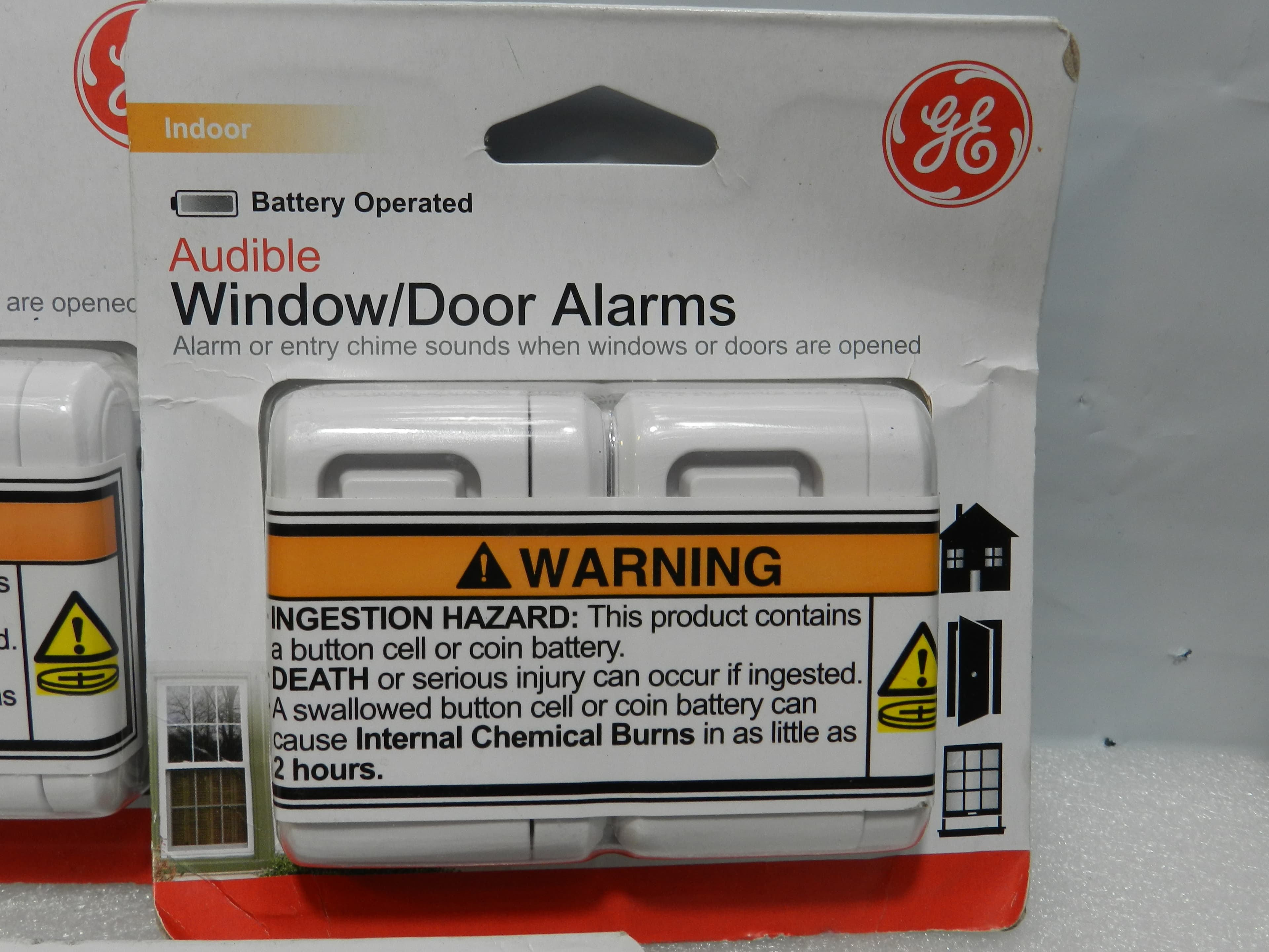 6 GE Audible Window / Door Alarms Battery Operated  (M70K) - Thumbnail 2