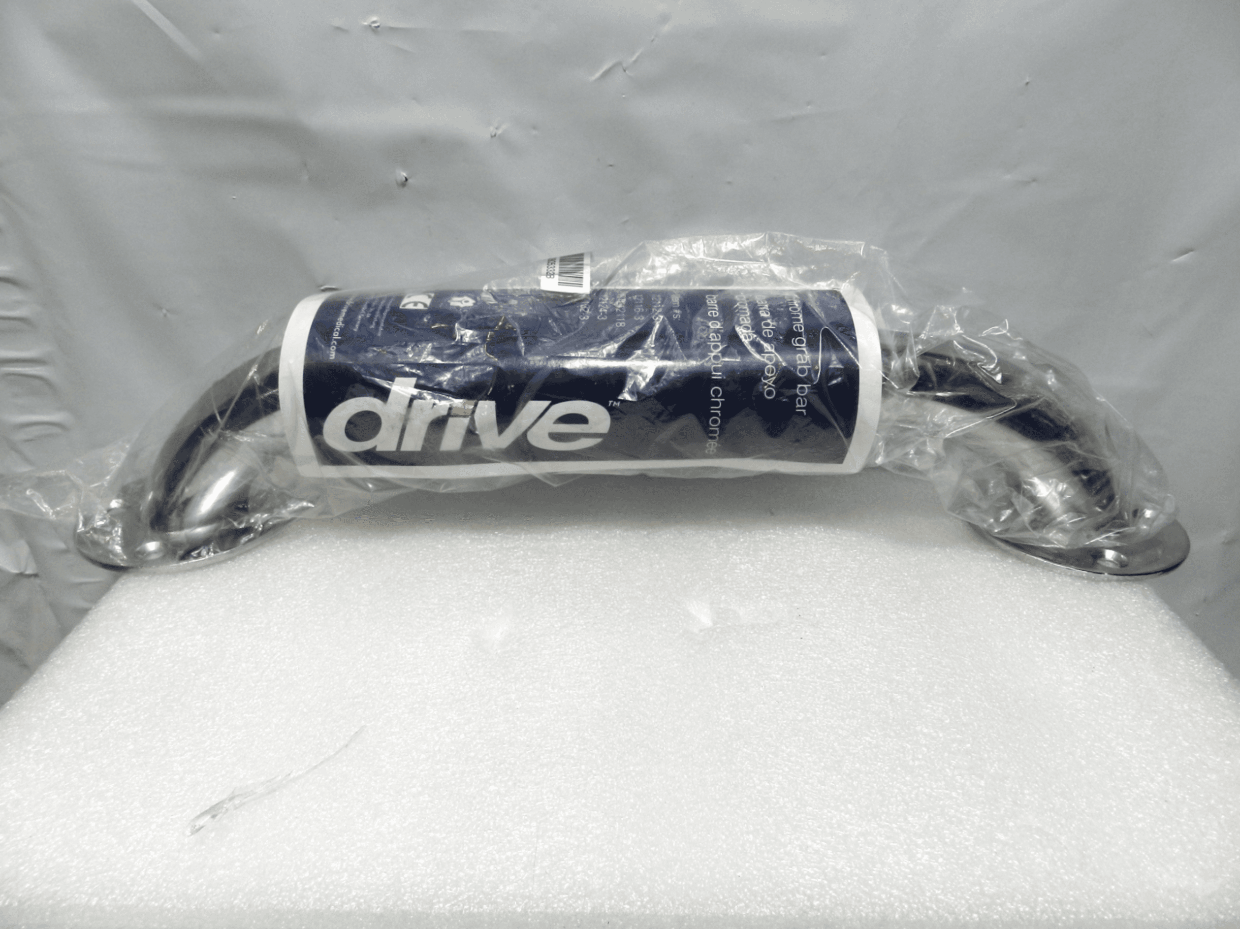 Drive Medical Chrome Knurled Grab Bar  1211-2   (M71K) - Thumbnail 3