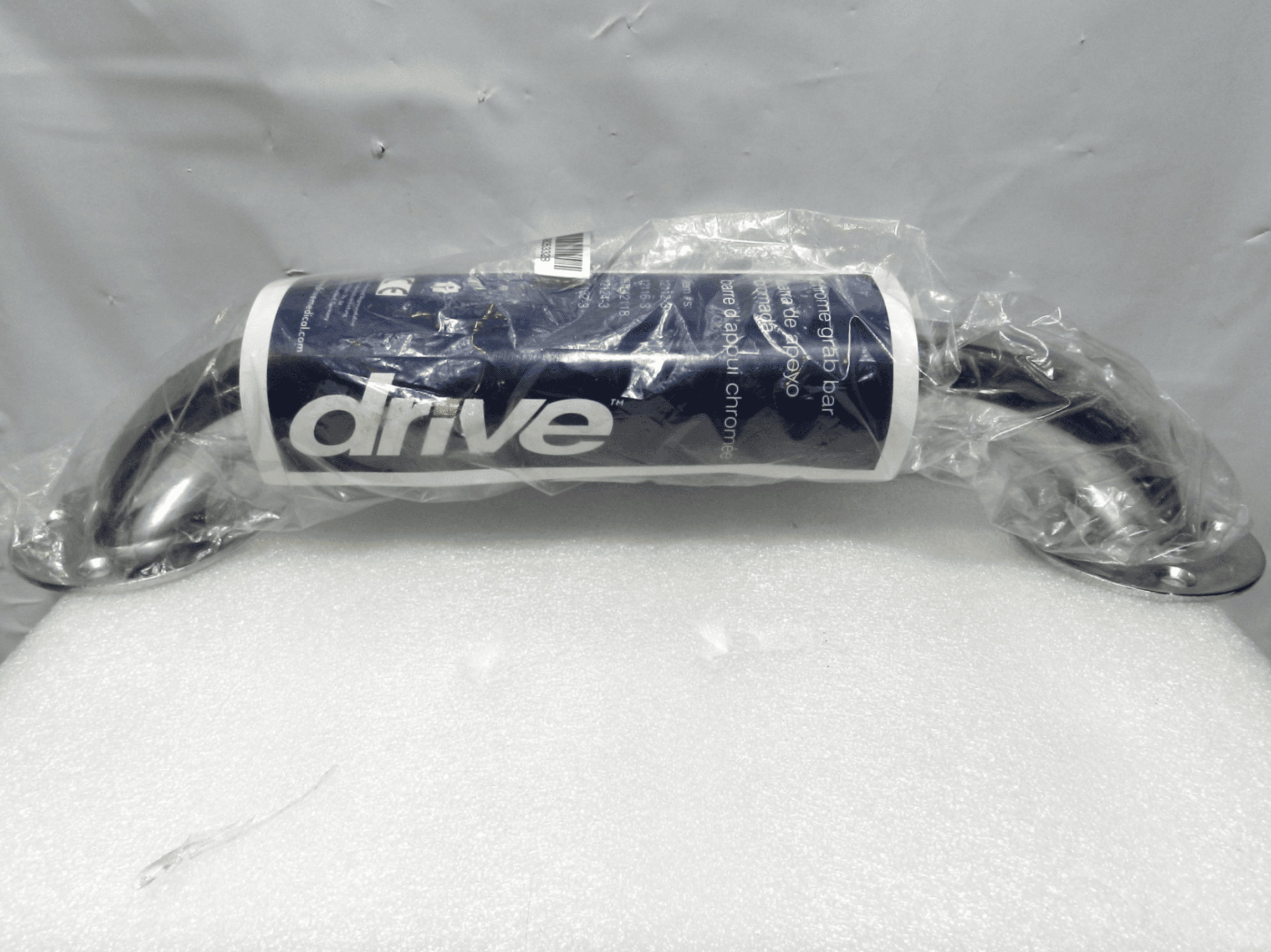 Drive Medical Chrome Knurled Grab Bar  1211-2   (M71K) - Thumbnail 2