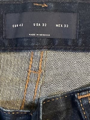 Zara ZMDC Pants Men’s Waist 32 Inseam 28 Blue Denim Jeans - Thumbnail 3