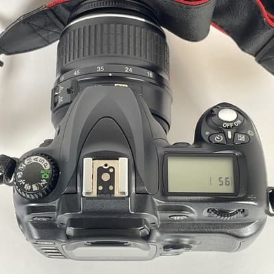 Nikon D50 DSLR Camera w/ Nikon 18-55mm AF-S DX GII Lens Battery Charger - Thumbnail 5