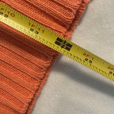 Scaglione Air Jumper Sweater Men’s Medium Orange Crew Neck Made in Italy - Thumbnail 6