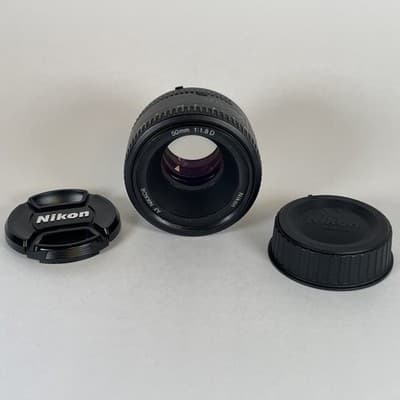 Nikon AF NIKKOR 50mm f/1.8D Prime Lens FX/DX compatible w/ Caps – VG Condition - Thumbnail 5