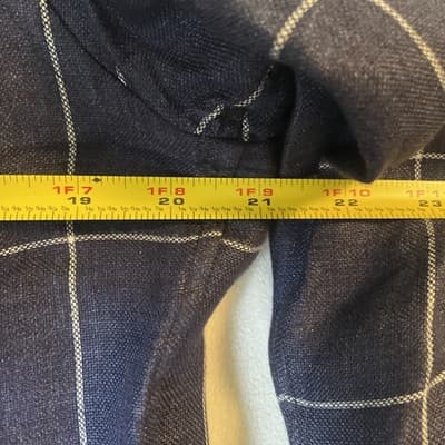 H.O.N.Y. Shirt Men's Medium Blue Long Sleeve Casual Zip Pocket Made in Italy - Thumbnail 7