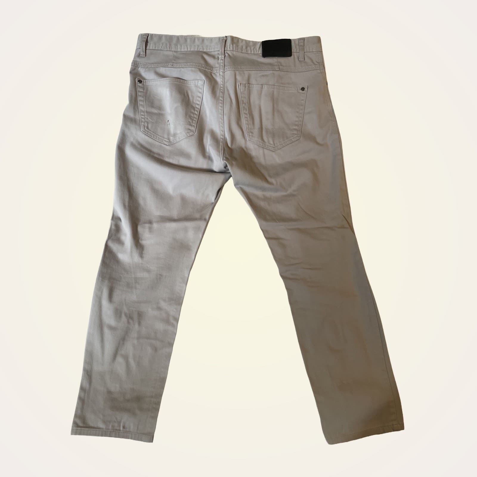 Zara Pants Men’s Waist 32 Inseam 27 Light Gray Jeans - Thumbnail 4
