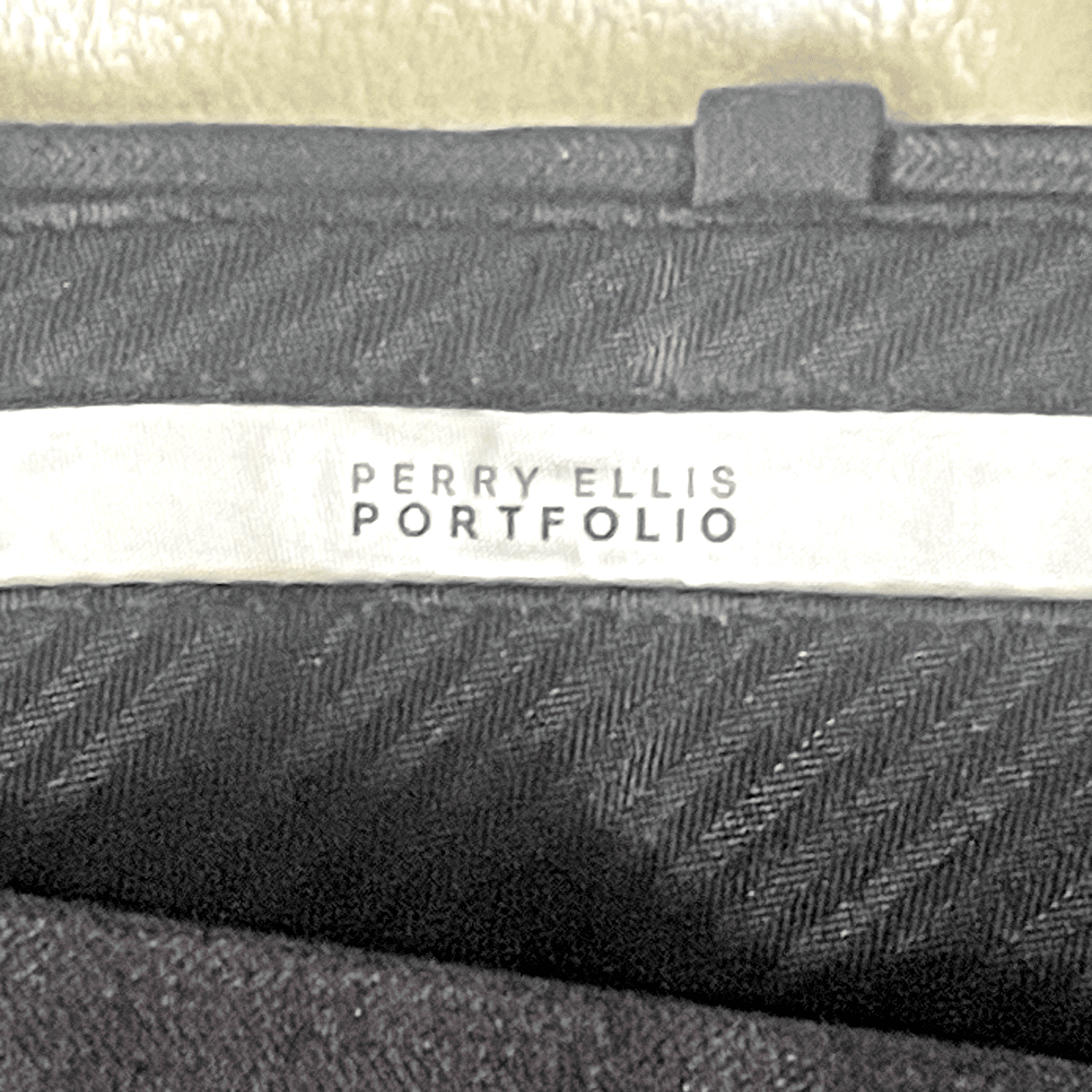 Perry Ellis Portfolio Pants Men’s Waist 32 Inseam 28 Dark Gray Dress Slacks - Thumbnail 3