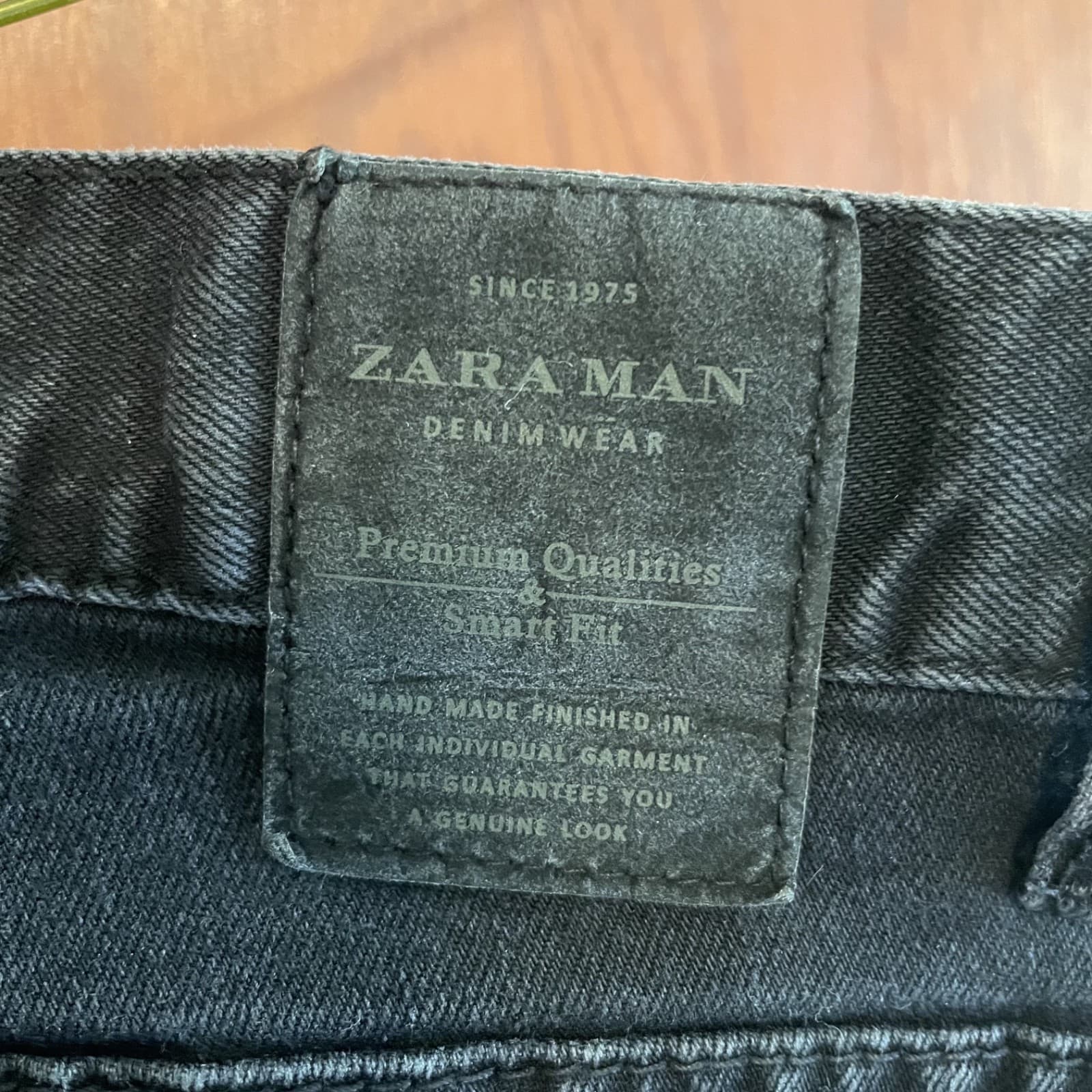 Zara ZMDC Pants Men’s Waist 32 Inseam 28 Faded Black Denim Jeans - Thumbnail 3