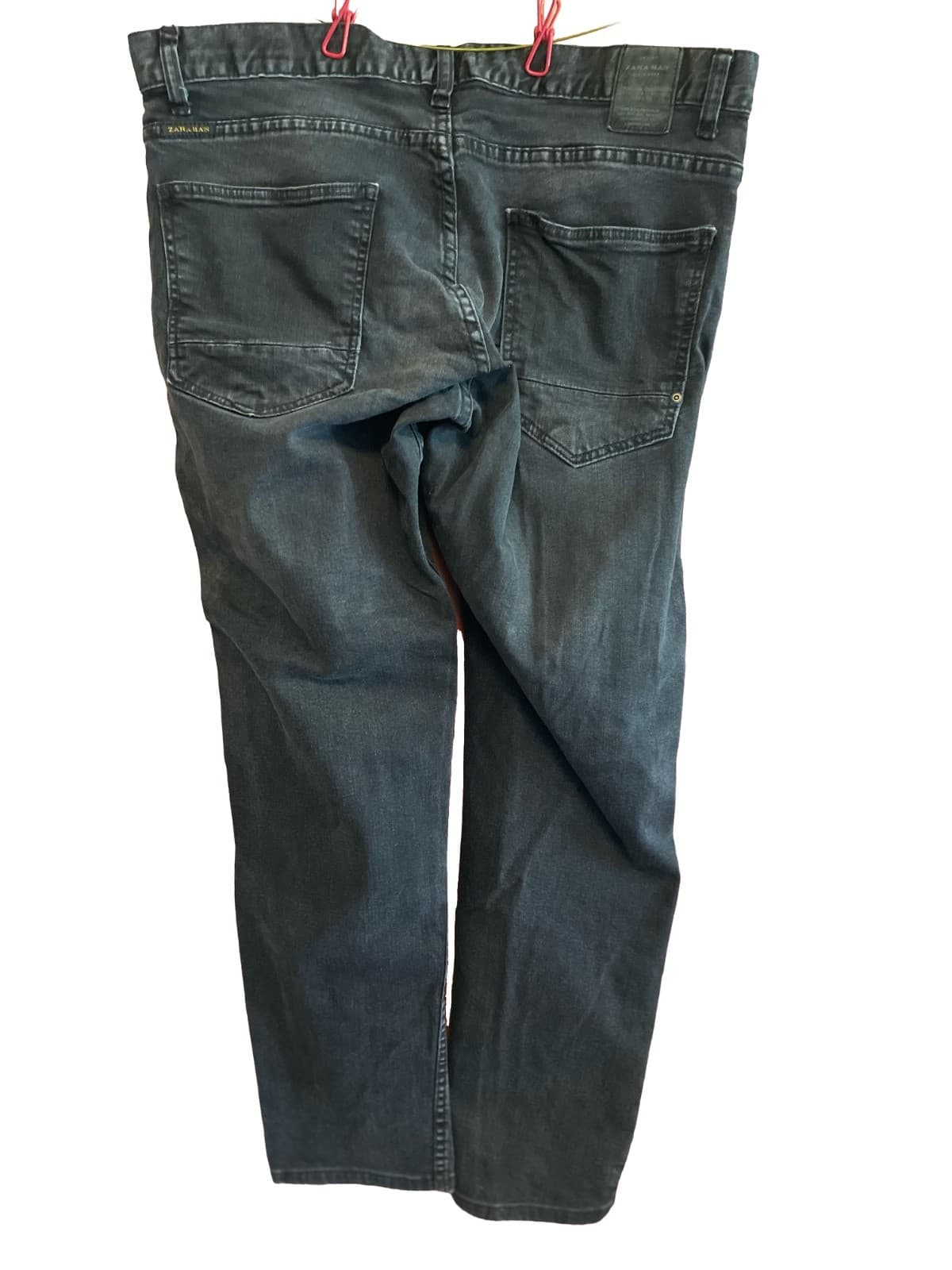 Zara ZMDC Pants Men’s Waist 32 Inseam 28 Faded Black Denim Jeans - Thumbnail 5