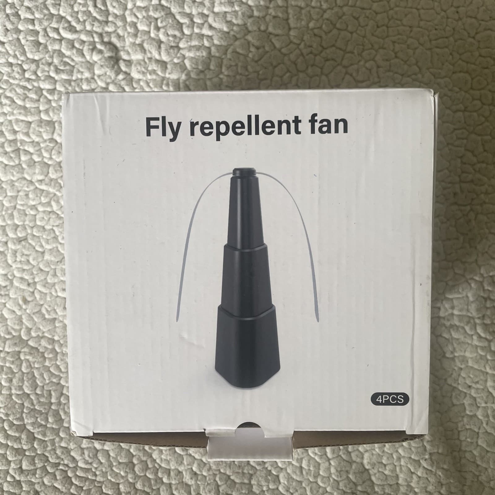 Fly Repellent Fan Table Top Battery Powered Bug Deterrent Fan Hanging Food 4Pcs