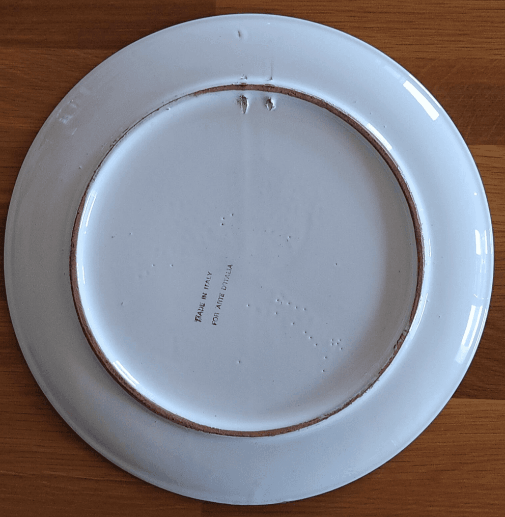 Arte d'Italia Allegria Round Serving Platter: 12.5", handmade Italian pottery - Thumbnail 5