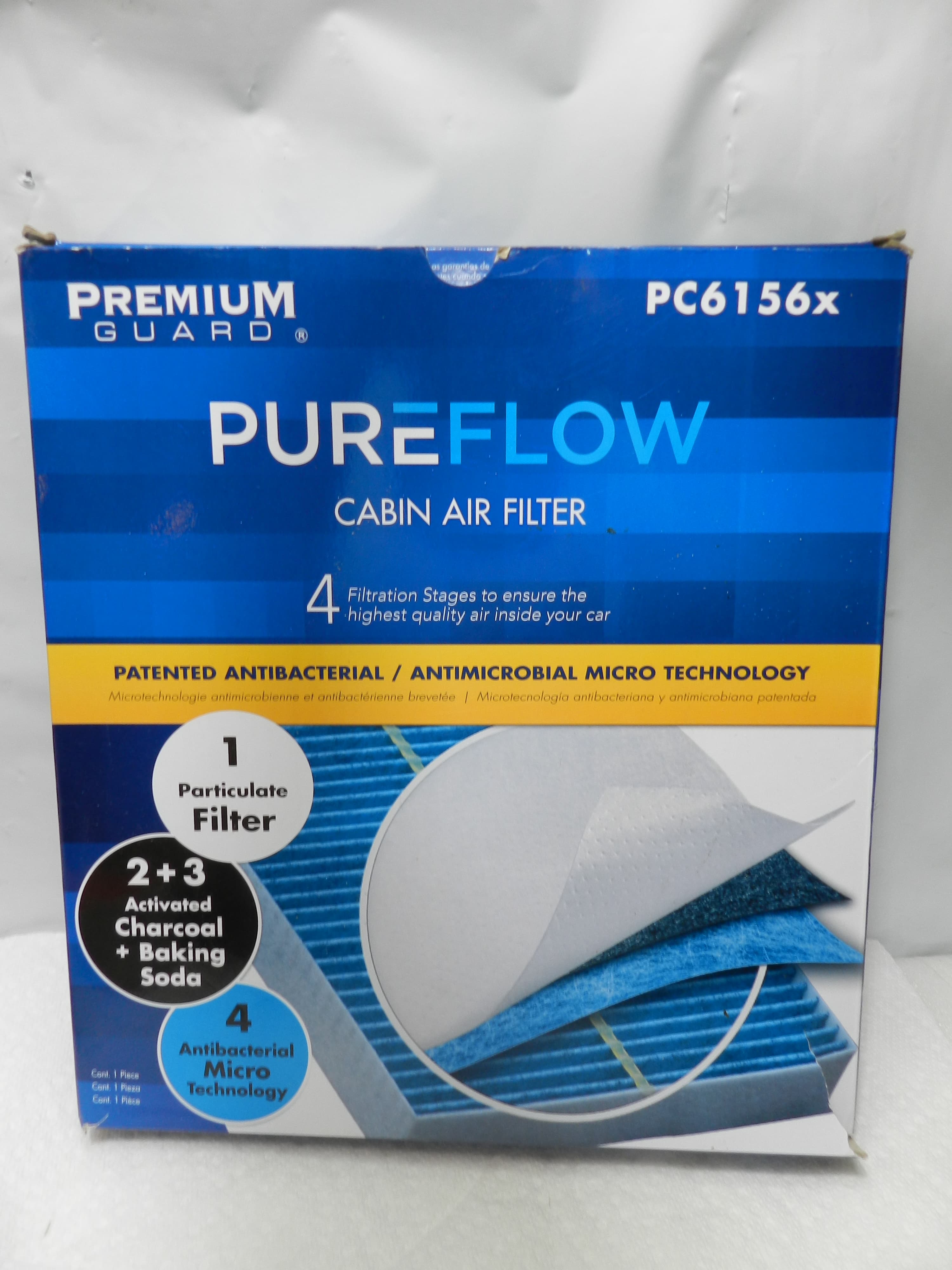 Premium Guard PureFlow Cabin Air Filter PC6156x CF11183 C63156 (M76K)