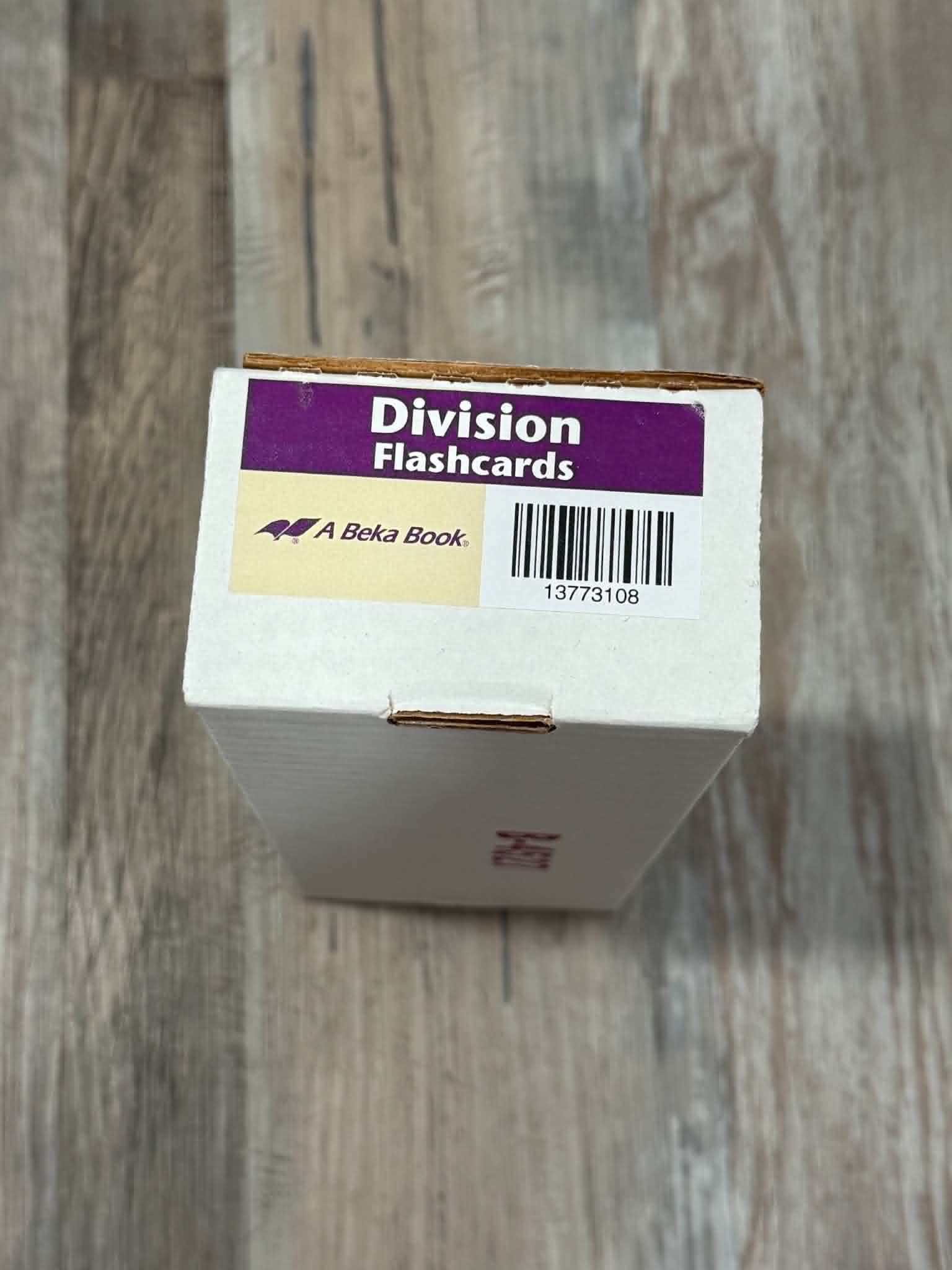 A Beka Division Flashcards Educational Set