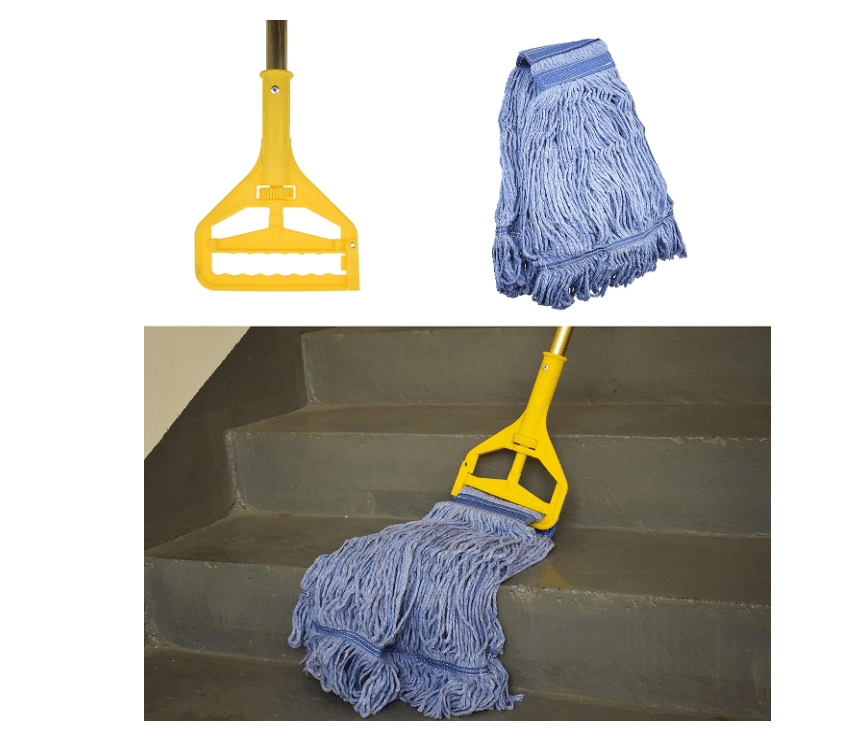 3 Replacement Com Heavy Duty String Mop Heads 3 Typs Commercial Mop Handle M77K - Thumbnail 4
