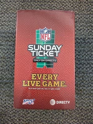 Set of 10 NFL Sunday Ticket Direct TV Double-Sided Coasters Brand New - Thumbnail 3