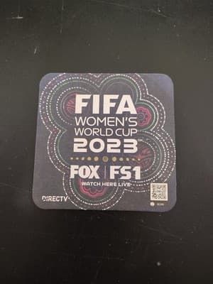 FIFA Women's World Cup 2023 DirecTV Beer Coasters, Pack Of 10, New
