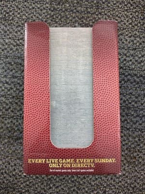 Set of 10 NFL Sunday Ticket Direct TV Double-Sided Coasters Brand New - Thumbnail 2