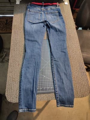 Cabi Jeans Women's Size 2 Button Fly Skinny Jeans Elastic Waist Medium Wash - Thumbnail 7