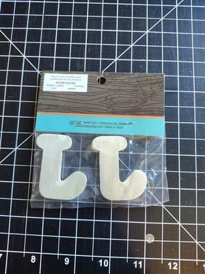 Hobby Lobby Woodpile 1.75” Wood Letters (4 Pieces Of Letter J) Still Sealed New - Thumbnail 2