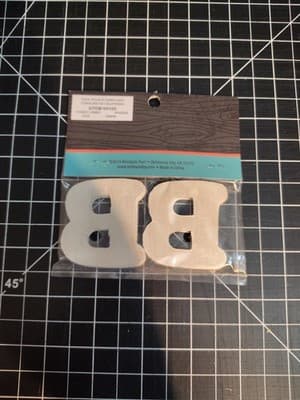 Hobby Lobby Woodpile 1.75” Wood Letters (4 Pieces Of Letter B) Still Sealed New - Thumbnail 2