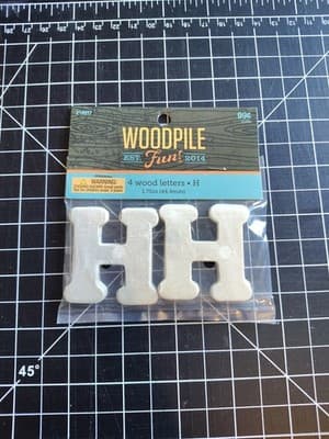 Hobby Lobby Woodpile 1.75” Wood Letters (4 Pieces Of Letter H) Still Sealed New