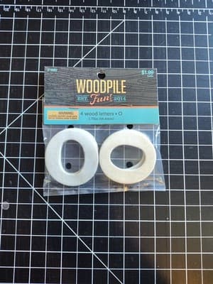Hobby Lobby Woodpile 1.75” Wood Letters (4 Pieces Of Letter O) Still Sealed New