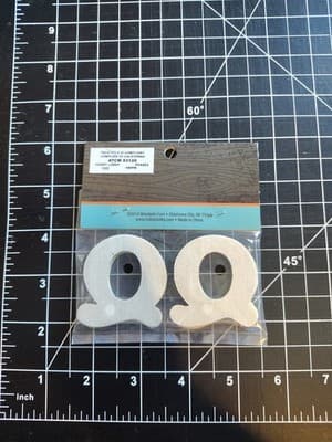 Hobby Lobby Woodpile 1.75” Wood Letters (4 Pieces Of Letter Q) Still Sealed New - Thumbnail 2