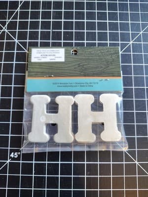 Hobby Lobby Woodpile 1.75” Wood Letters (4 Pieces Of Letter H) Still Sealed New - Thumbnail 2