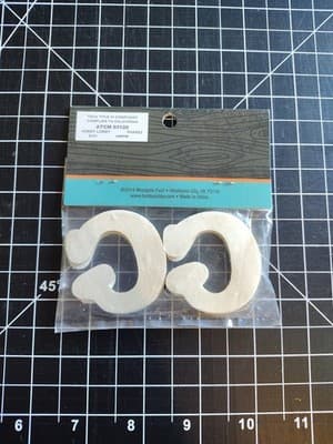 Hobby Lobby Woodpile 1.75” Wood Letters (4 Pieces Of Letter G) Still Sealed New - Thumbnail 2