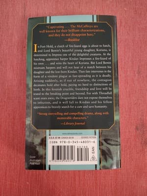 Anne & Todd McCaffrey - DRAGON HARPER (A Pern Novel) - HC w/DJ 2007 - Thumbnail 2