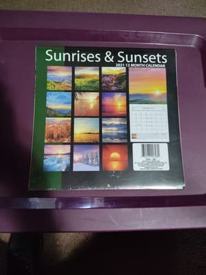 Sunrises & Sunsets 2021 12 - Month Wall Calendar - Thumbnail 2