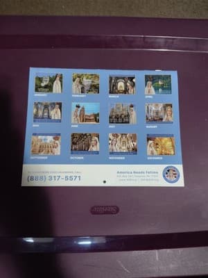 America Needs Fatima ANF Catholic Marian 2023 Wall Calendar - Thumbnail 2