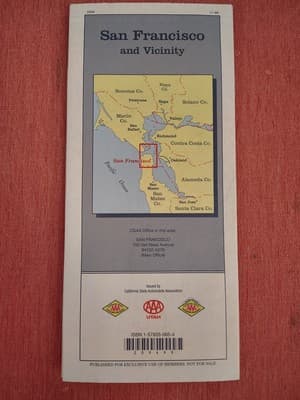 San Francisco Golden Gate Bridge Map- NEW - Thumbnail 2