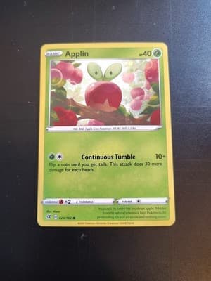 Applin 020/192 (COSMOS HOLO) Promo Rebel Clash Pokemon TGC Card 20/192 NM