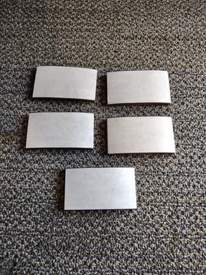 1 Partial Box Of Staples Adhesive Magnets Peel-and-stick Business Card Size 48pc - Thumbnail 4