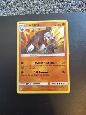 Pokémon TCG Excadrill Sun & Moon - Cosmic Eclipse 115/236 Holo Holo Rare