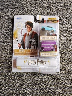 Toys Nano Hollywood Rides Harry Potter 1959 Ford Anglia & Knight Bus 2-Pack D...