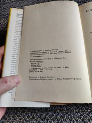GETTING ORGANIZED by Stephanie Winston (Hardcover 1978) W.W. Norton 1st Edition - Thumbnail 10