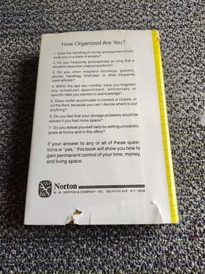 GETTING ORGANIZED by Stephanie Winston (Hardcover 1978) W.W. Norton 1st Edition - Thumbnail 2