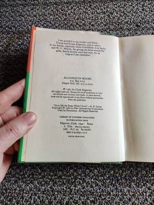 Signed 1st Edition Raney Clyde Edgerton HCDJ - Near Fine - Thumbnail 7